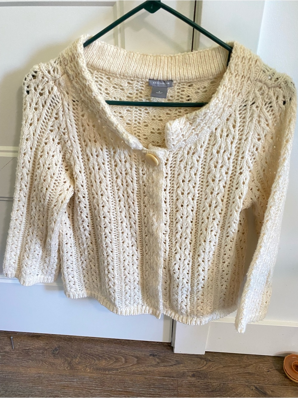 Ann Taylor Cream Cardigan
